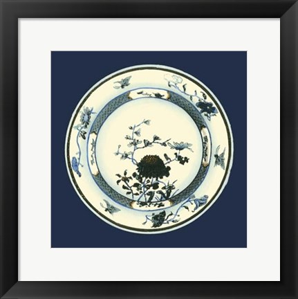 Framed Porcelain Plate III Print