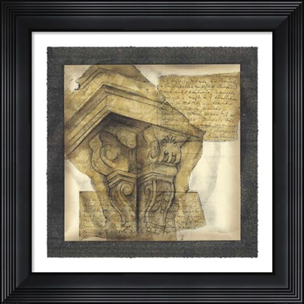 Framed Antique Capitals I Print