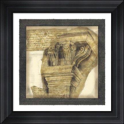Framed Antique Capitals II Print