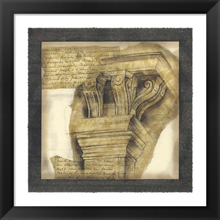 Framed Antique Capitals II Print