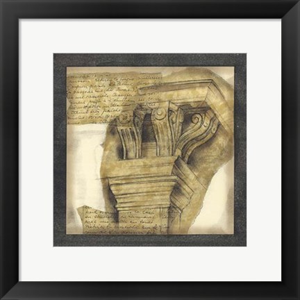 Framed Antique Capitals II Print