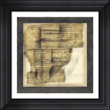 Framed Antique Capitals III Print