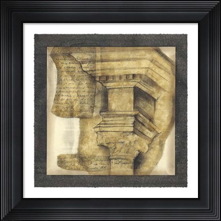 Framed Antique Capitals IV Print