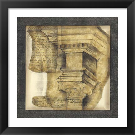 Framed Antique Capitals IV Print