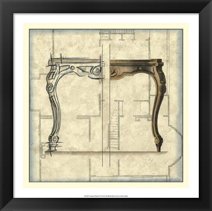 Framed Furniture Sketch II Print