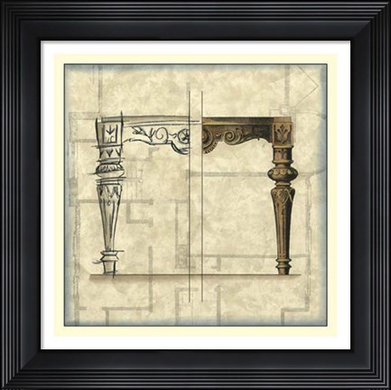 Framed Furniture Sketch IV Print