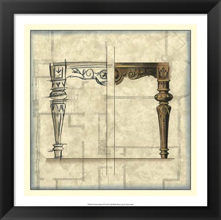 Framed Furniture Sketch IV Print