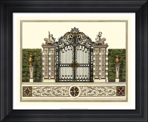 Framed Grand Garden Gate II Print
