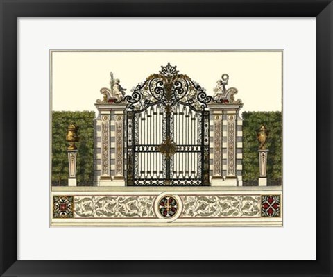 Framed Grand Garden Gate II Print