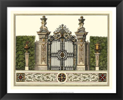 Framed Grand Garden Gate III Print