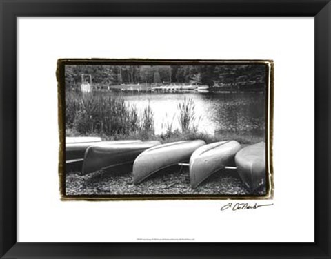 Framed Lake Living I Print