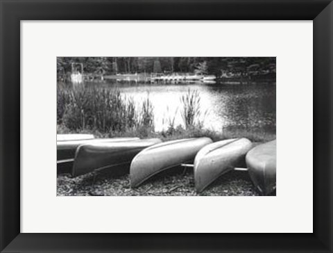 Framed Lake Living I Print