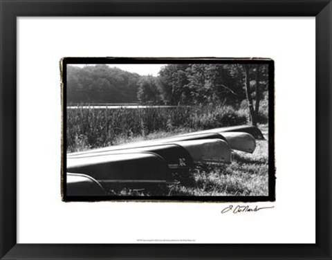 Framed Lake Living II Print