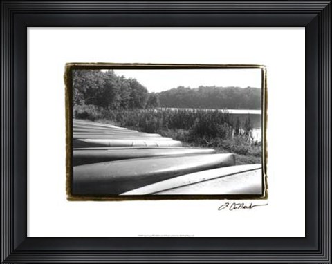 Framed Lake Living III Print