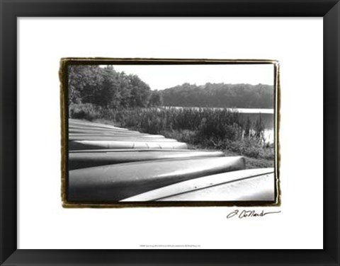 Framed Lake Living III Print