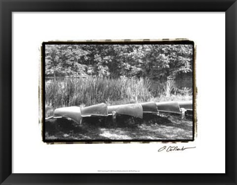 Framed Lake Living IV Print
