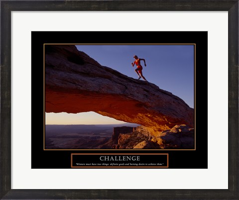 Framed Challenge-Runner Print