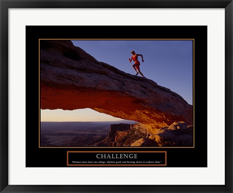 Framed Challenge-Runner Print