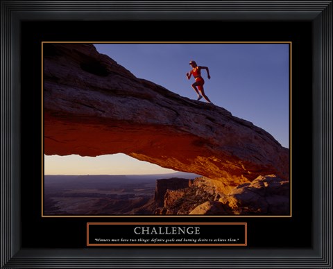 Framed Challenge-Runner Print