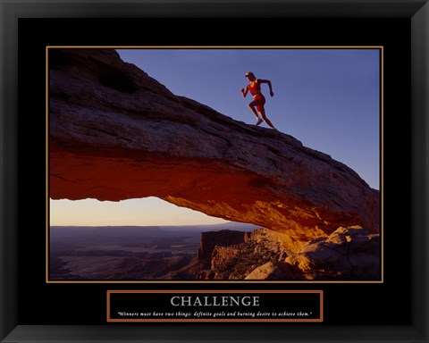 Framed Challenge-Runner Print