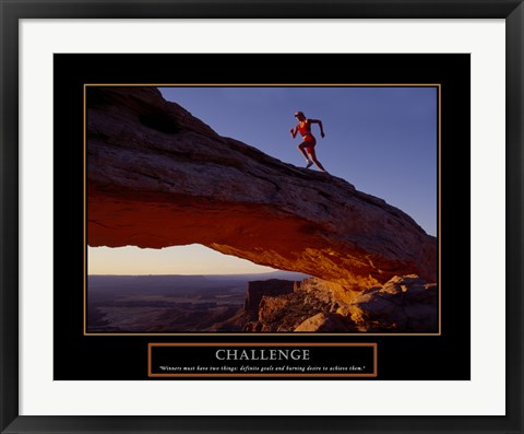 Framed Challenge-Runner Print