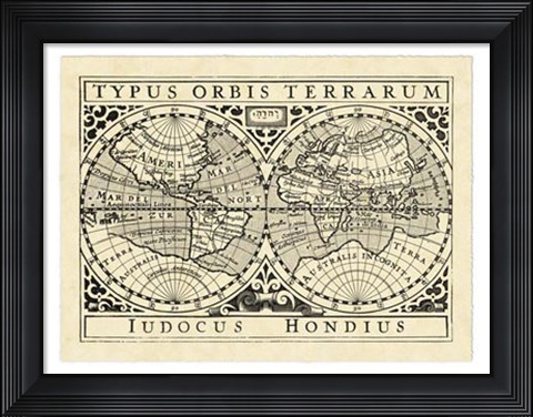 Framed Vintage Maps I Print