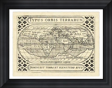 Framed Vintage Maps II Print
