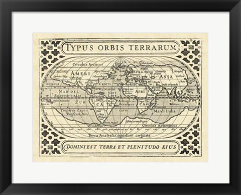 Framed Vintage Maps II Print