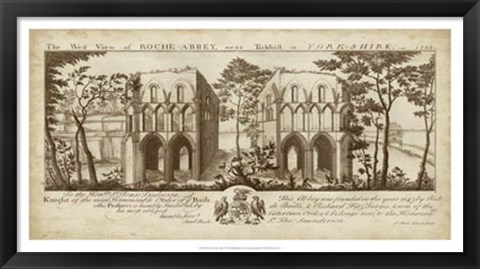 Framed View of Roche-Abbey Print