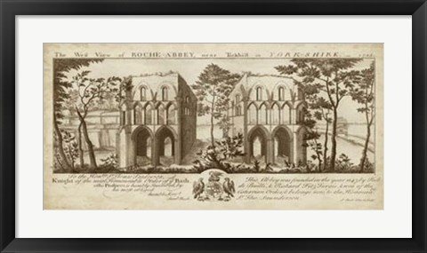Framed View of Roche-Abbey Print