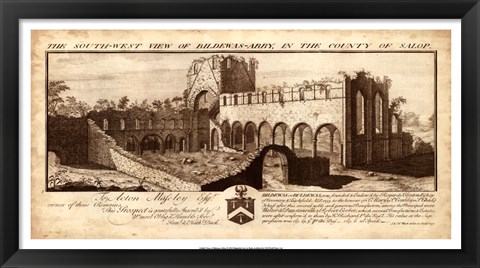 Framed View of Bildewas-Abbey Print