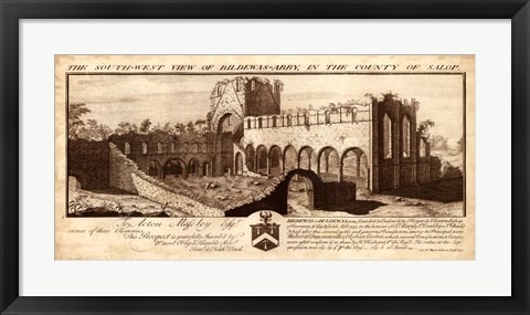 Framed View of Bildewas-Abbey Print