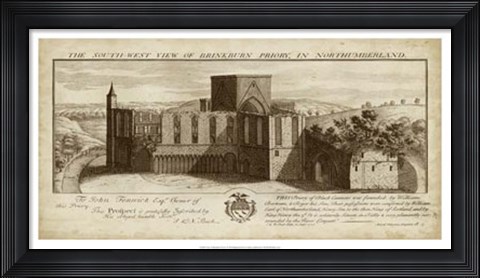 Framed View of Brinkburn Priory Print