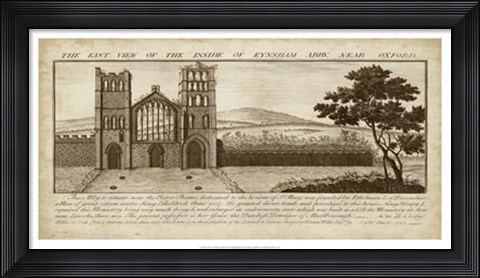 Framed View of Eynsham Abbey Print
