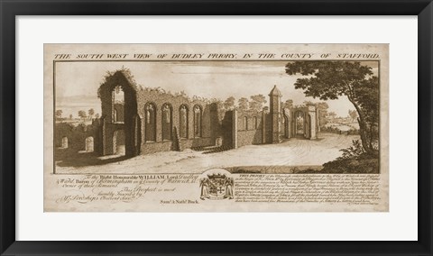Framed View of Dudley Priory Print