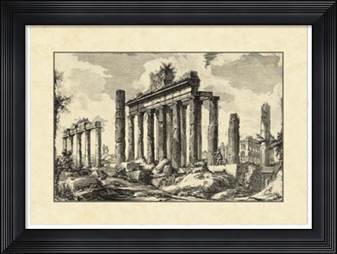 Framed Vintage Roman Ruins I Print