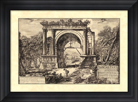 Framed Vintage Roman Ruins II Print