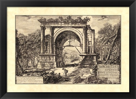 Framed Vintage Roman Ruins II Print