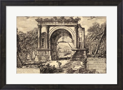 Framed Vintage Roman Ruins II Print