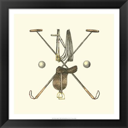 Framed Polo Saddle Print