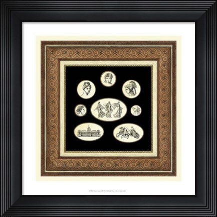 Framed Classic Cameos I Print