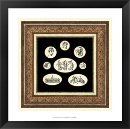 Framed Classic Cameos I Print