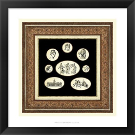 Framed Classic Cameos I Print