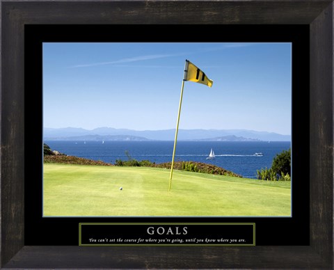 Framed Goals-Golf Print