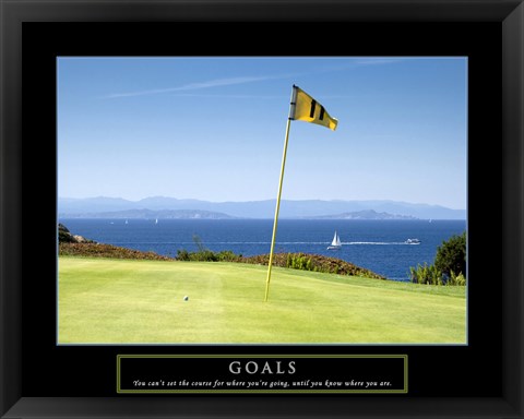 Framed Goals-Golf Print