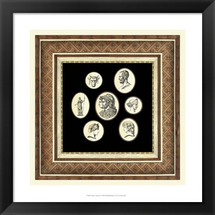 Framed Classic Cameos II Print