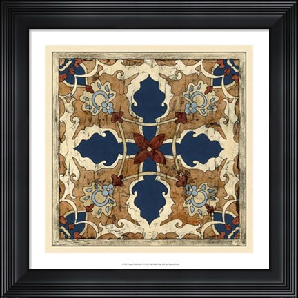 Framed Vintage Woodblock VI Print