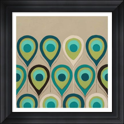 Framed Peacock Regalia IV Print