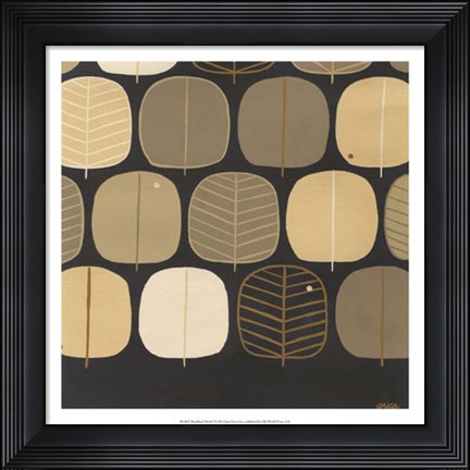 Framed Woodland Motif I Print