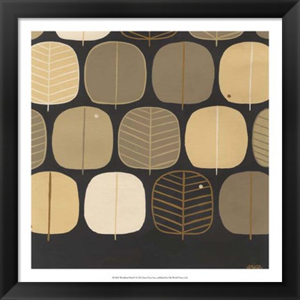 Framed Woodland Motif I Print